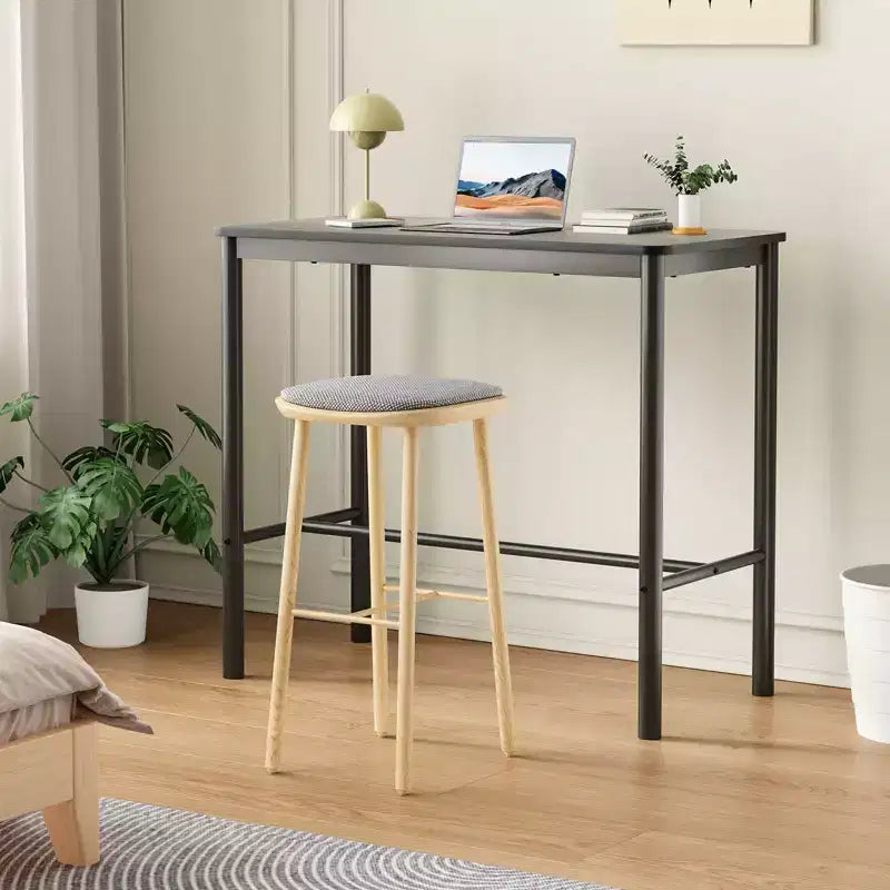 Table de bar PexFix 47 haute, rectangulaire, noire pour café, cuisine et salle d'étude