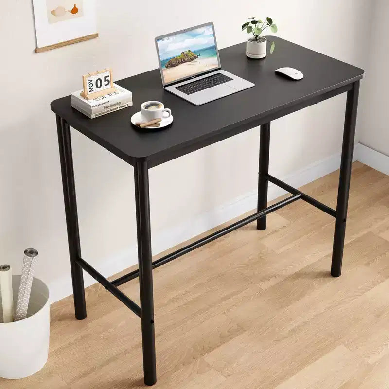 Table de bar PexFix 47 haute, rectangulaire, noire pour café, cuisine et salle d'étude