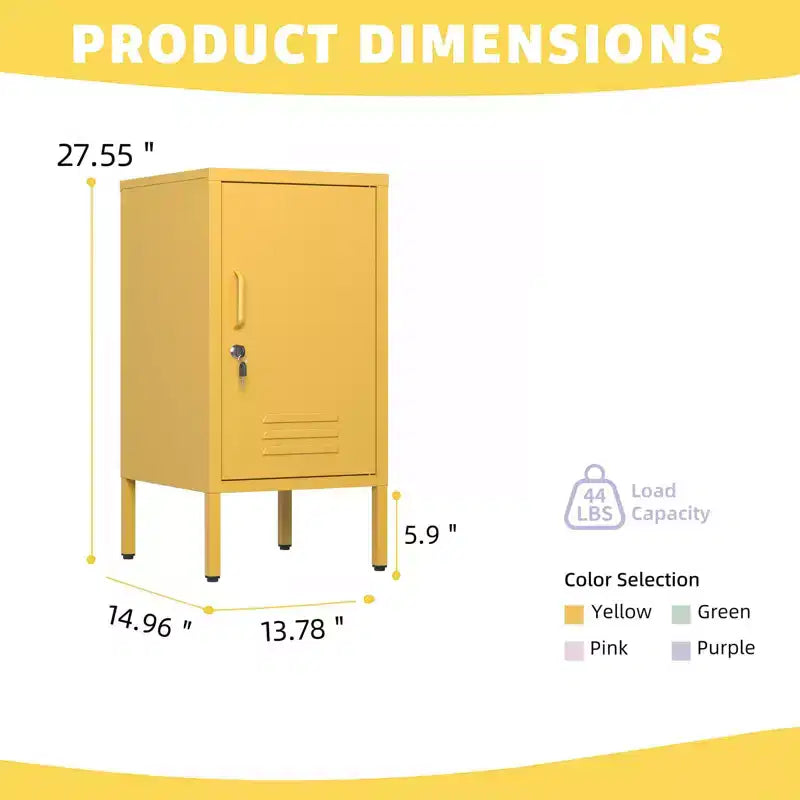 Table d'appoint de chambre moderne minimaliste avec 2 étagères réglables, design anti-basculement, meuble de rangement multiple