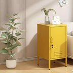 Table d'appoint de chambre moderne minimaliste avec 2 étagères réglables, design anti-basculement, meuble de rangement multiple