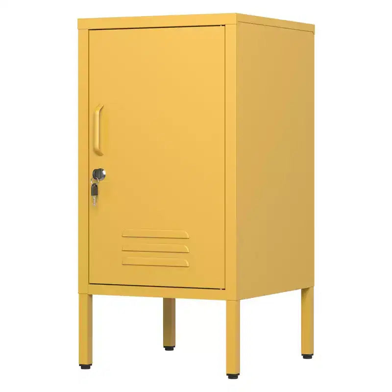 Table d'appoint de chambre moderne minimaliste avec 2 étagères réglables, design anti-basculement, meuble de rangement multiple