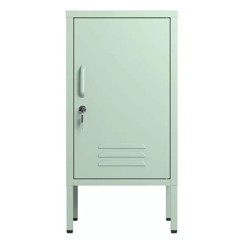 Table d'appoint de chambre moderne minimaliste avec 2 étagères réglables, design anti-basculement, meuble de rangement multiple