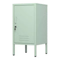 Modern Minimalist Room Side Table with 2 Adjustable Shelf,Anti-Tilt Design,Multi Storage Cabinet