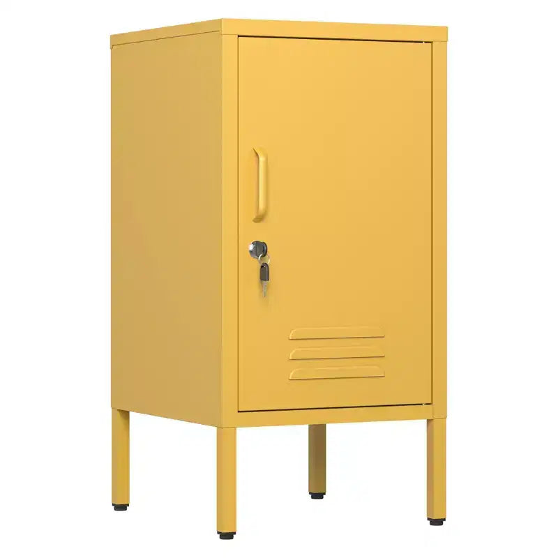 Table d'appoint de chambre moderne minimaliste avec 2 étagères réglables, design anti-basculement, meuble de rangement multiple