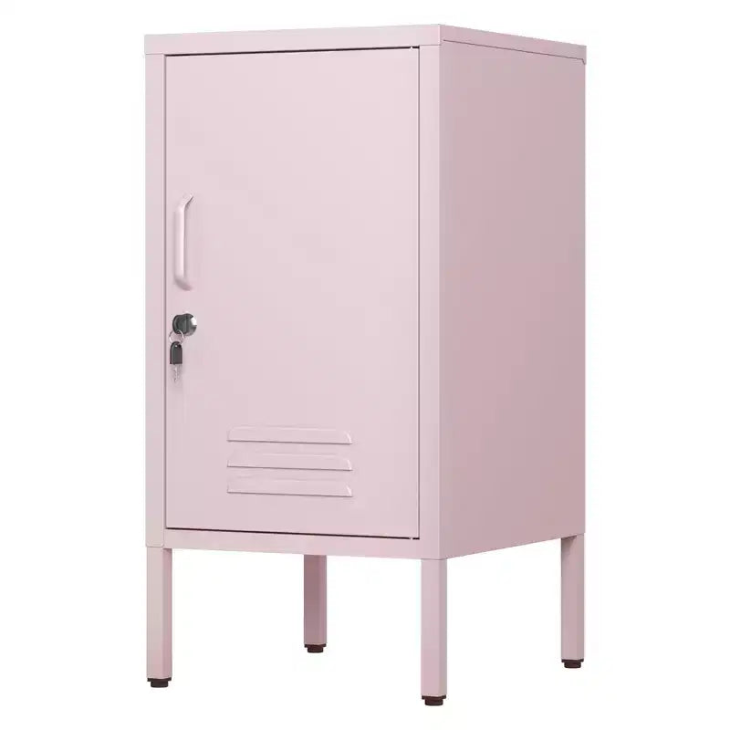 Table d'appoint de chambre moderne minimaliste avec 2 étagères réglables, design anti-basculement, meuble de rangement multiple