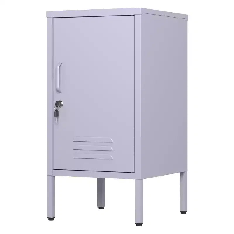 Table d'appoint de chambre moderne minimaliste avec 2 étagères réglables, design anti-basculement, meuble de rangement multiple