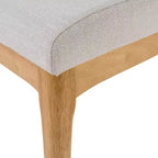 Ensemble de salle à manger GDFStudio Brittany 5 pièces de style milieu de siècle avec rembourrage en tissu