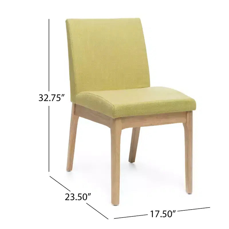 Ensemble de salle à manger GDFStudio Brittany 5 pièces de style milieu de siècle avec rembourrage en tissu