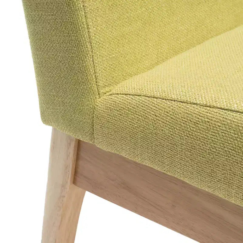 Ensemble de salle à manger GDFStudio Brittany 5 pièces de style milieu de siècle avec rembourrage en tissu