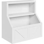 Étagère à livres et organiseur de jouets pour enfants - Armoire de rangement à 2 niveaux avec étagères pour salle de jeux, chambre, salle de classe
