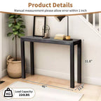Karl Home | Table console rectangulaire en bois de 46 po