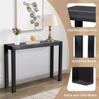Karl Home | Table console rectangulaire en bois de 46 po