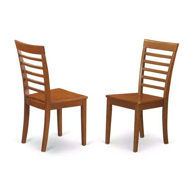 Chaise de cuisine et de salle à manger en bois massif – Lot de 2
