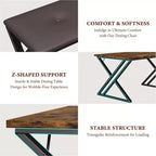 Ensemble table à manger, ensemble table de cuisine pour 4, ensemble table à manger 3 pièces avec 2 bancs pour petit espace, appartement, salle à manger, gain de place