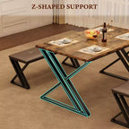 Ensemble table à manger, ensemble table de cuisine pour 4, ensemble table à manger 3 pièces avec 2 bancs pour petit espace, appartement, salle à manger, gain de place