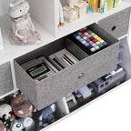 Étagère à livres et meuble de rangement pour jouets pour enfants avec 3 tiroirs
