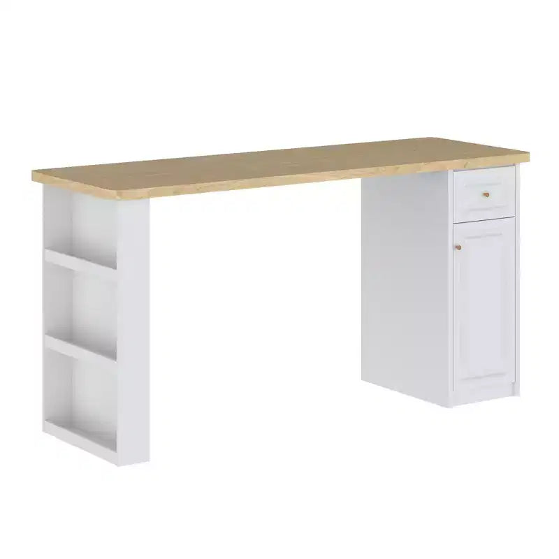 Famapy 82,6''L Plan de travail de buanderie, Plan de travail pour laveuse-sécheuse, Étagère et tiroir réglables, Organisation de la buanderie, Table de meuble de rangement pour buanderie