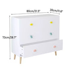 Okak Commodes modernes à tiroirs avec un design coloré, commode en bois pour bébé, commode pour chambre à coucher, chambre d'enfant