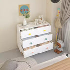 Okak Commodes modernes à tiroirs avec un design coloré, commode en bois pour bébé, commode pour chambre à coucher, chambre d'enfant