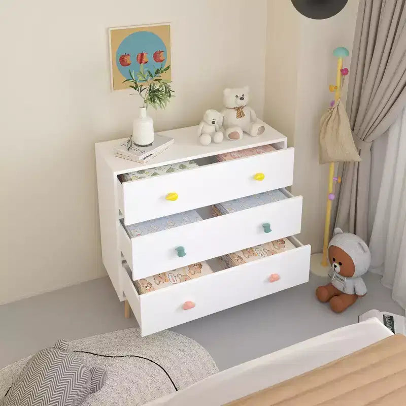 Okak Commodes modernes à tiroirs avec un design coloré, commode en bois pour bébé, commode pour chambre à coucher, chambre d'enfant