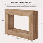 Table console de ferme 47 po - Table basse rustique avec étagères ouvertes pour salon/entrée/chambre à coucher