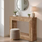 Table console de ferme 47 po - Table basse rustique avec étagères ouvertes pour salon/entrée/chambre à coucher