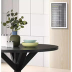 Table à manger ronde de 119 cm pour 4 personnes avec piétement croisé