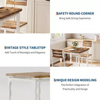 Ensemble table et chaises de salle à manger pour 2, table et chaises compactes 3 pièces, assise ergonomique confortable, idéal pour petits espaces, cuisines, appartements