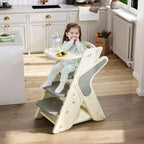Chaise haute multifonctionnelle pour tout-petits avec ceinture de sécurité et tablette amovible