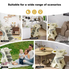 Chaise haute multifonctionnelle pour tout-petits avec ceinture de sécurité et tablette amovible