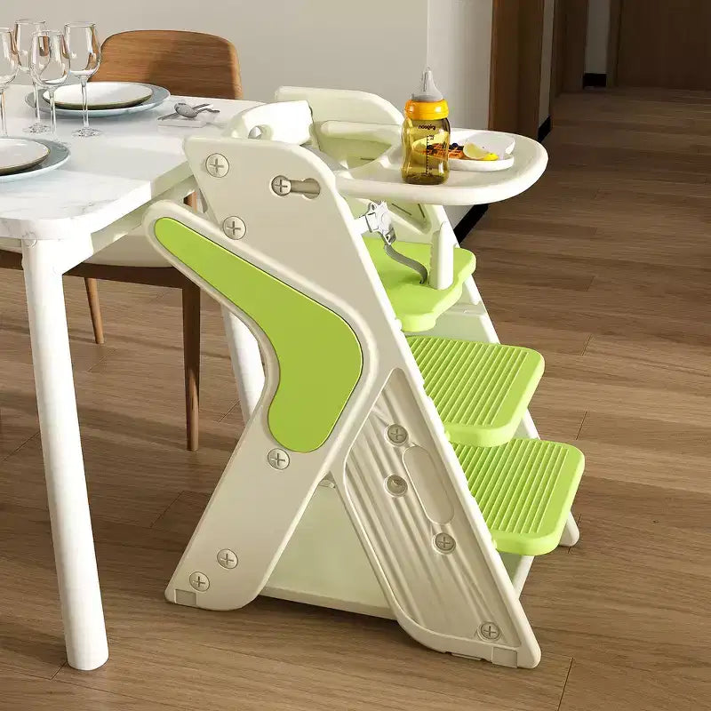 Chaise haute multifonctionnelle pour tout-petits avec ceinture de sécurité et tablette amovible