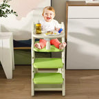 Chaise haute multifonctionnelle pour tout-petits avec ceinture de sécurité et tablette amovible