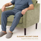 Fauteuil d'appoint du milieu du siècle, Chaises de salon modernes et confortables, Fauteuil rembourré, Fauteuil individuel confortable, pour Chambre à coucher ou Salon