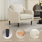Fauteuil d'appoint du milieu du siècle, Chaises de salon modernes et confortables, Fauteuil rembourré, Fauteuil individuel confortable, pour Chambre à coucher ou Salon