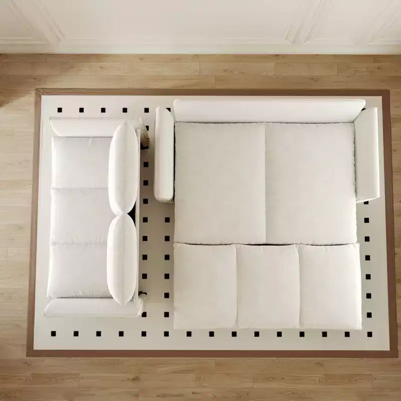 Canapé-lit convertible 3 places avec lit gigogne et ensemble oreiller et couverture