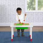 Table sensorielle pour enfants avec instruments de musique et surface de jeu double face