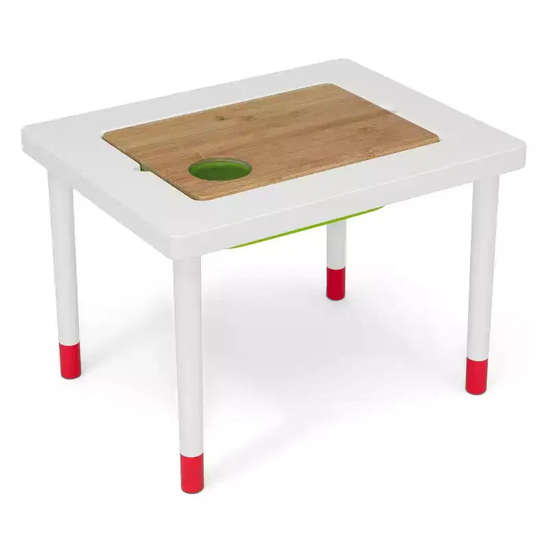 Table sensorielle pour enfants avec instruments de musique et surface de jeu double face