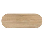 Table de bar à vin avec rangement pour verrerie - Fini naturel
